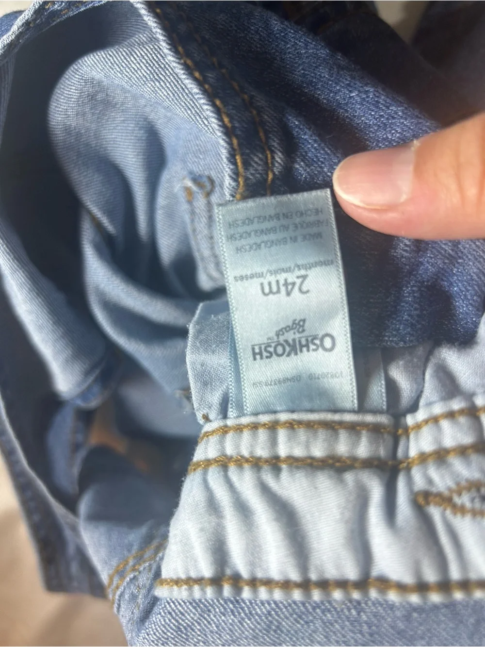 Oshkosh B’Gosh Jean overalls 24months